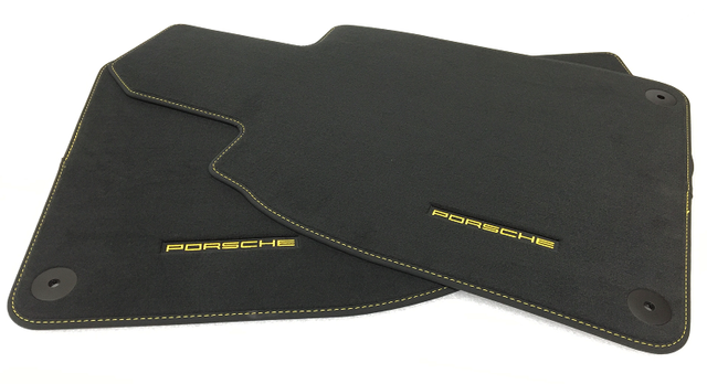 Floor mats with Nubuk surround