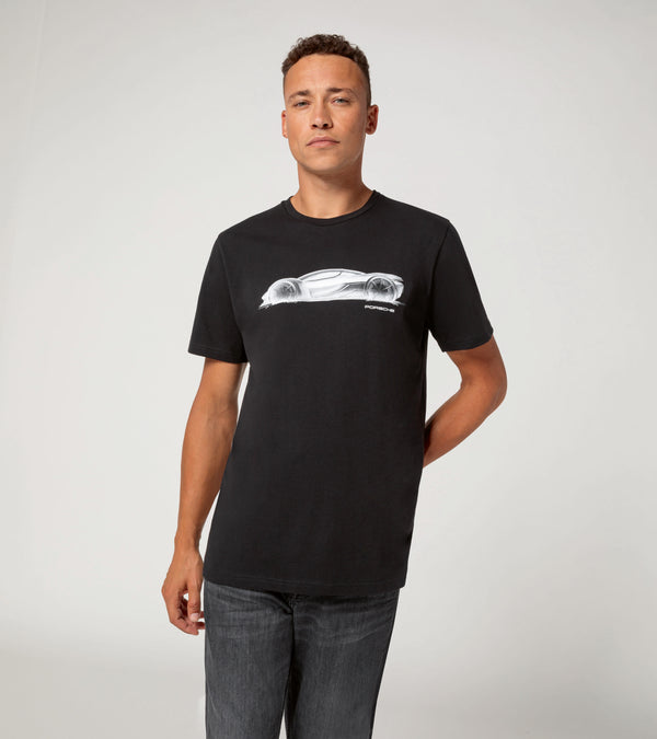 【PUSHU】BOMBED CAR　Long T-shirt　L size PUSHU】BOMBED CAR Long T-shirt L size Sport Car Printed Oversized