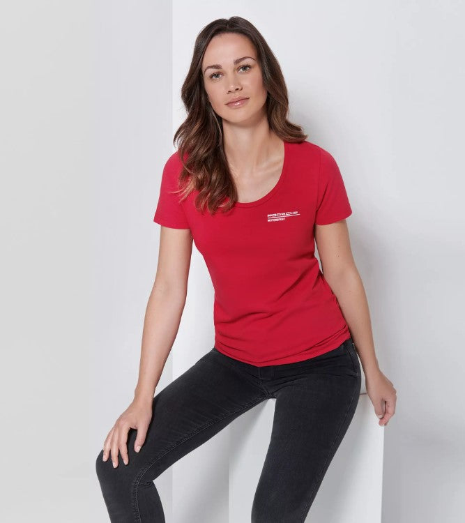 Women's Red t-shirt Motorsports Collection, Fanwear