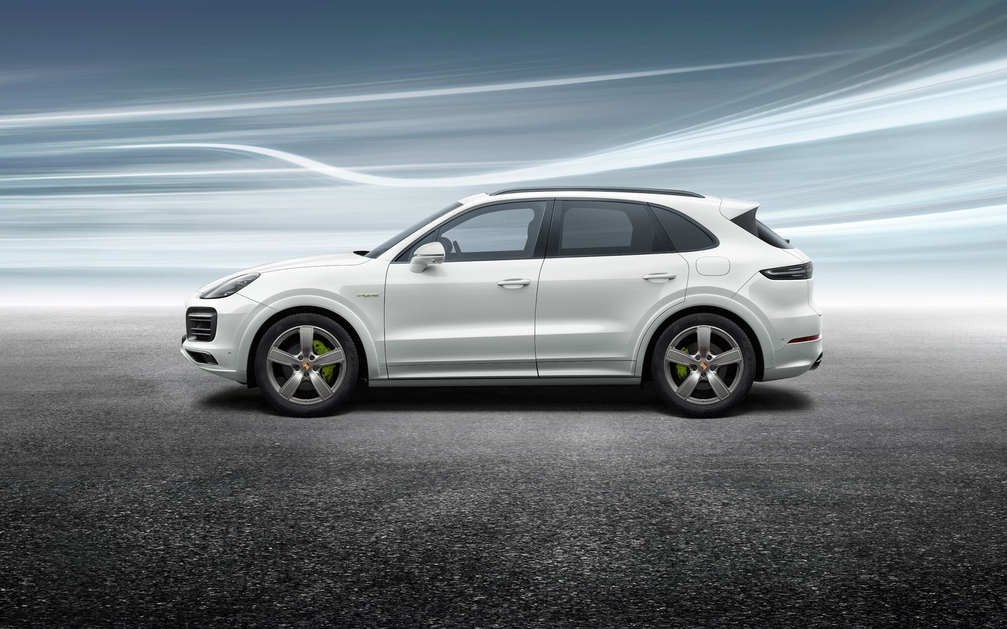 20-inch Cayenne Sport Classic summer wheel-and-tire set, Comfort, painted in Platinum (satin-gloss)