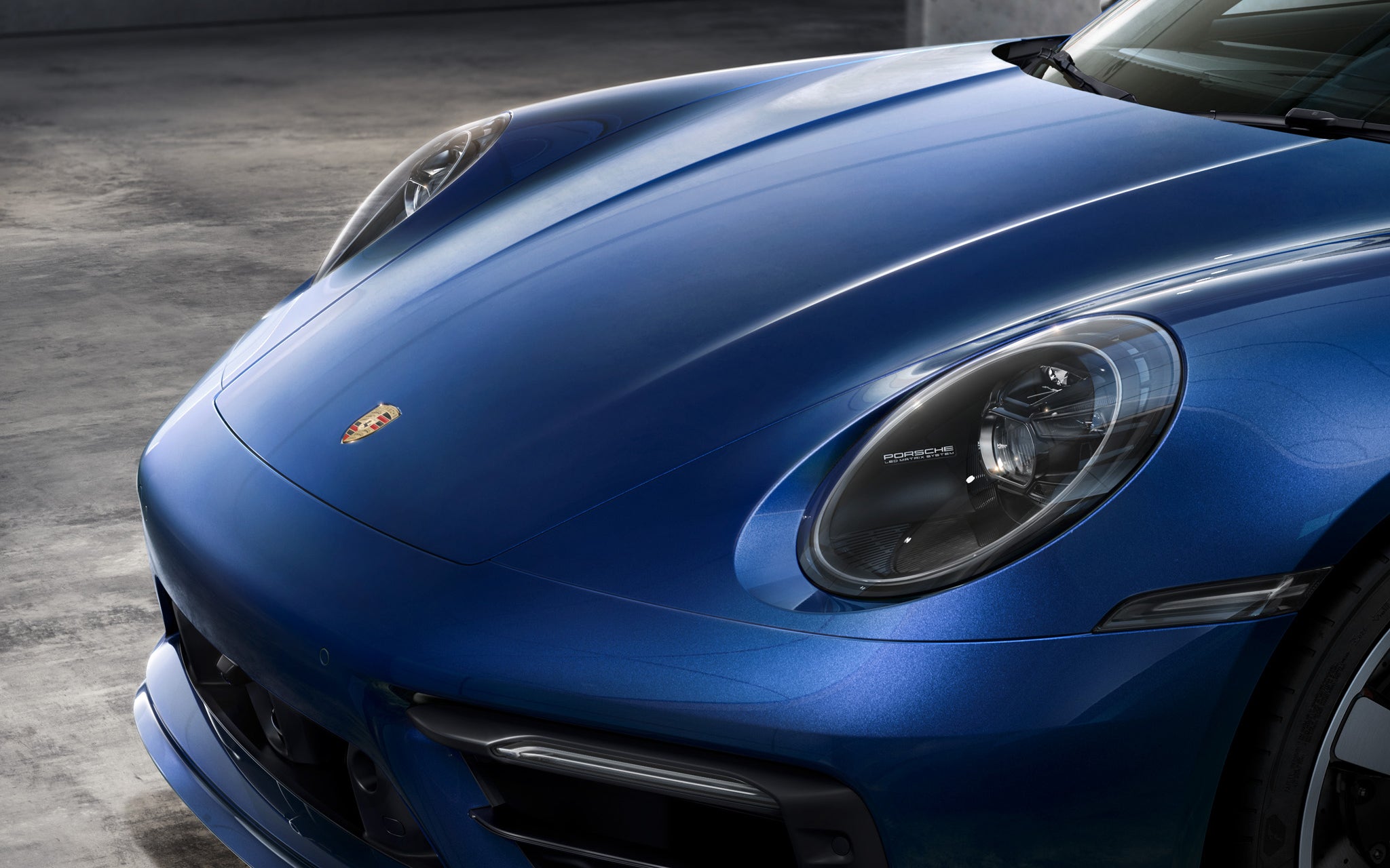 LED main headlights with matrix beam, black, including Porsche Dynamic Light System Plus (PDLS Plus)