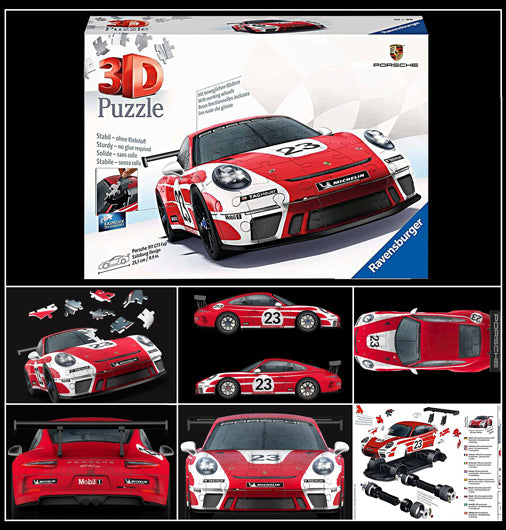 Puzzle 3D - Porsche 911 GT3 Cup Salzburg Design Ravensburger-11558 108  pièces Puzzles - Voitures, Motos et Camions - /Planet'Puzzles
