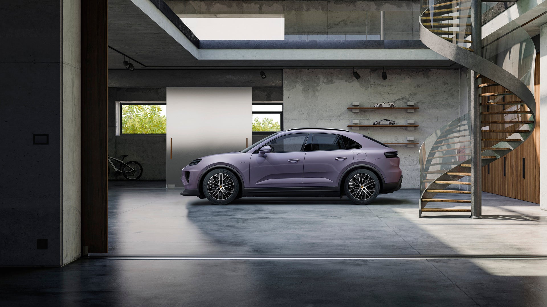 20-inch Macan S winter wheel-and-tire set, painted in Black (high-gloss)