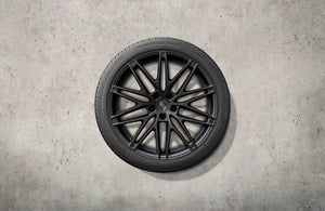 22-inch RS Spyder design winter wheel-and-tire set, painted in Black (satin-gloss)