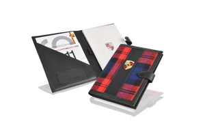 Document folder red tartan