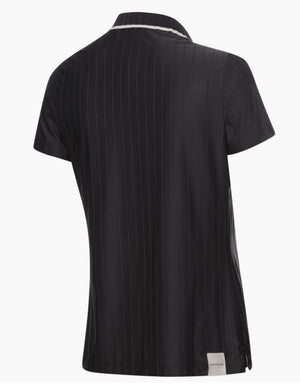 60Y 911 Targa –Women's Golf Polo Pinstripe black