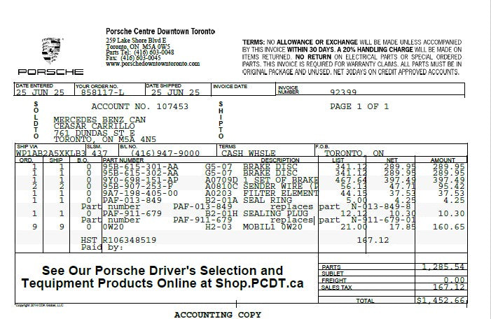 Invoice 92399