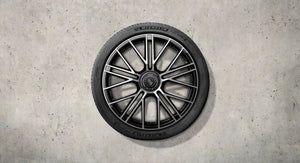 21-inch Panamera Turbo S, winter wheel-and-tire set, with central locking, painted in black (high-gloss)