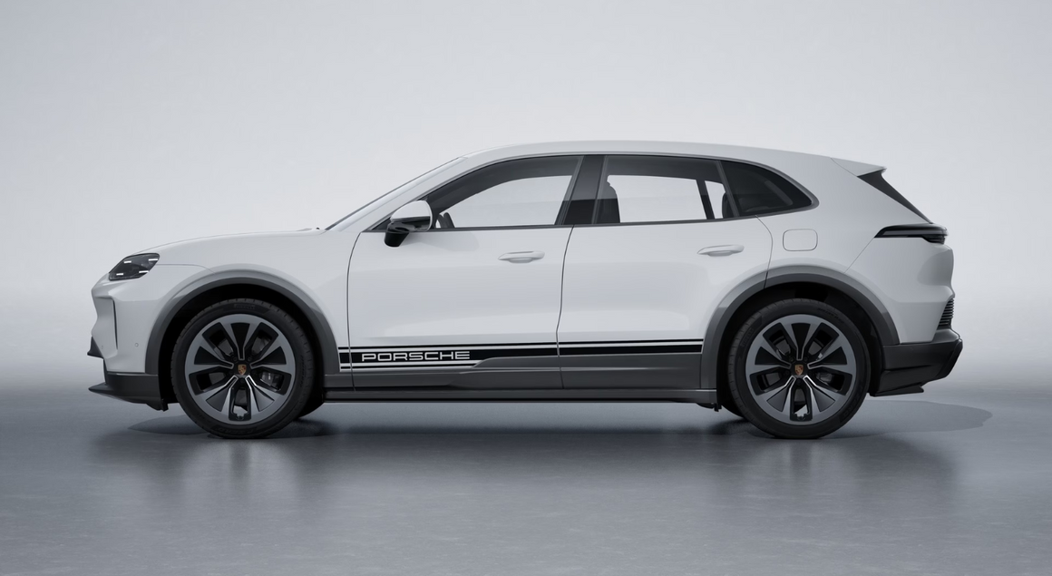 Decorative side logo "PORSCHE" - Cayenne EV