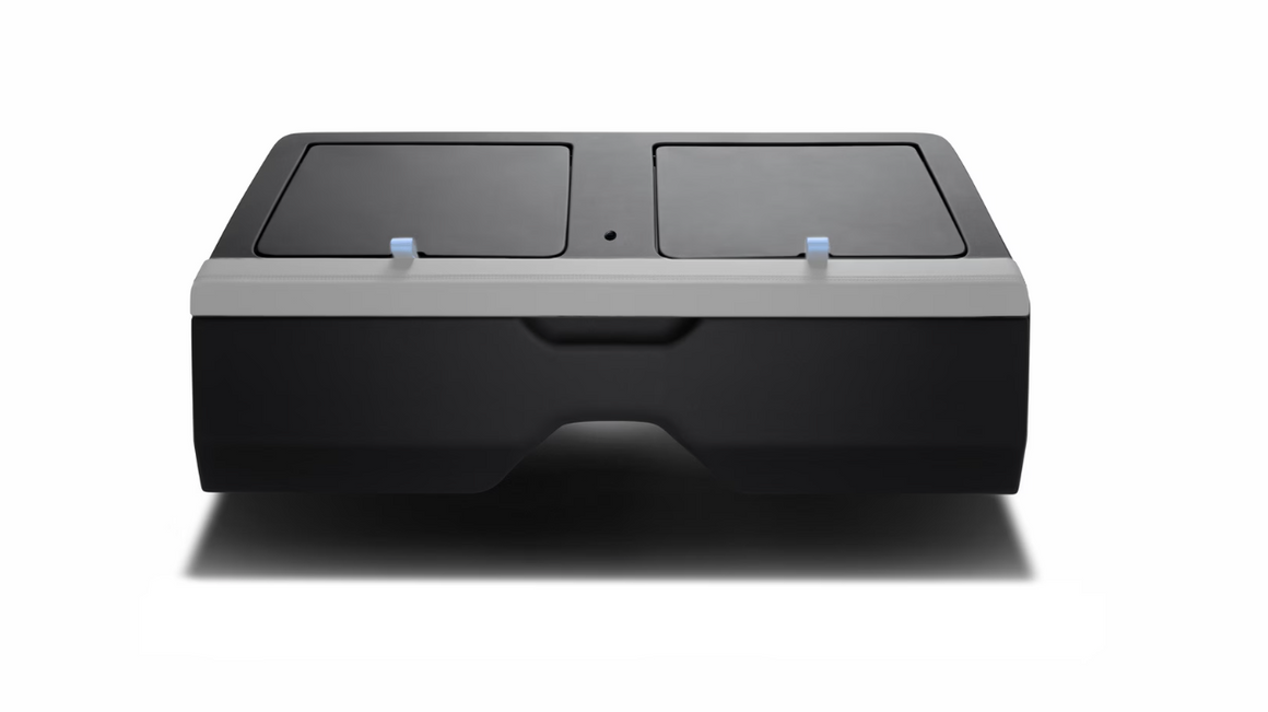 Rear Seat Storage Box in black (without belt loops and decorative trim)