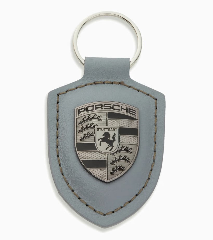 Porsche Crest Key Ring - Vanadium Grey