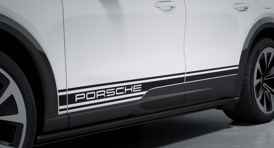 Decorative side logo "PORSCHE" - Cayenne EV