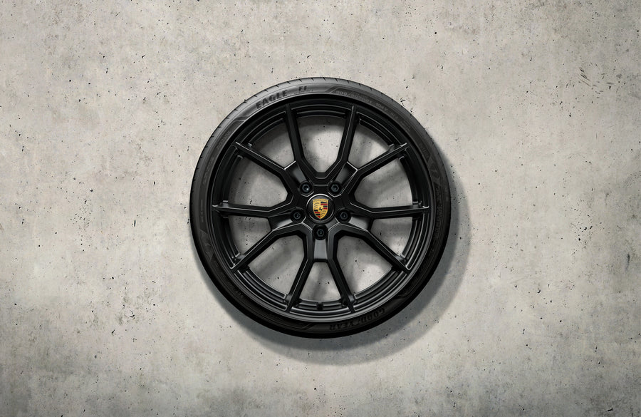 21-inch RS Spyder design full summer wheel set painted in black (satin-gloss)