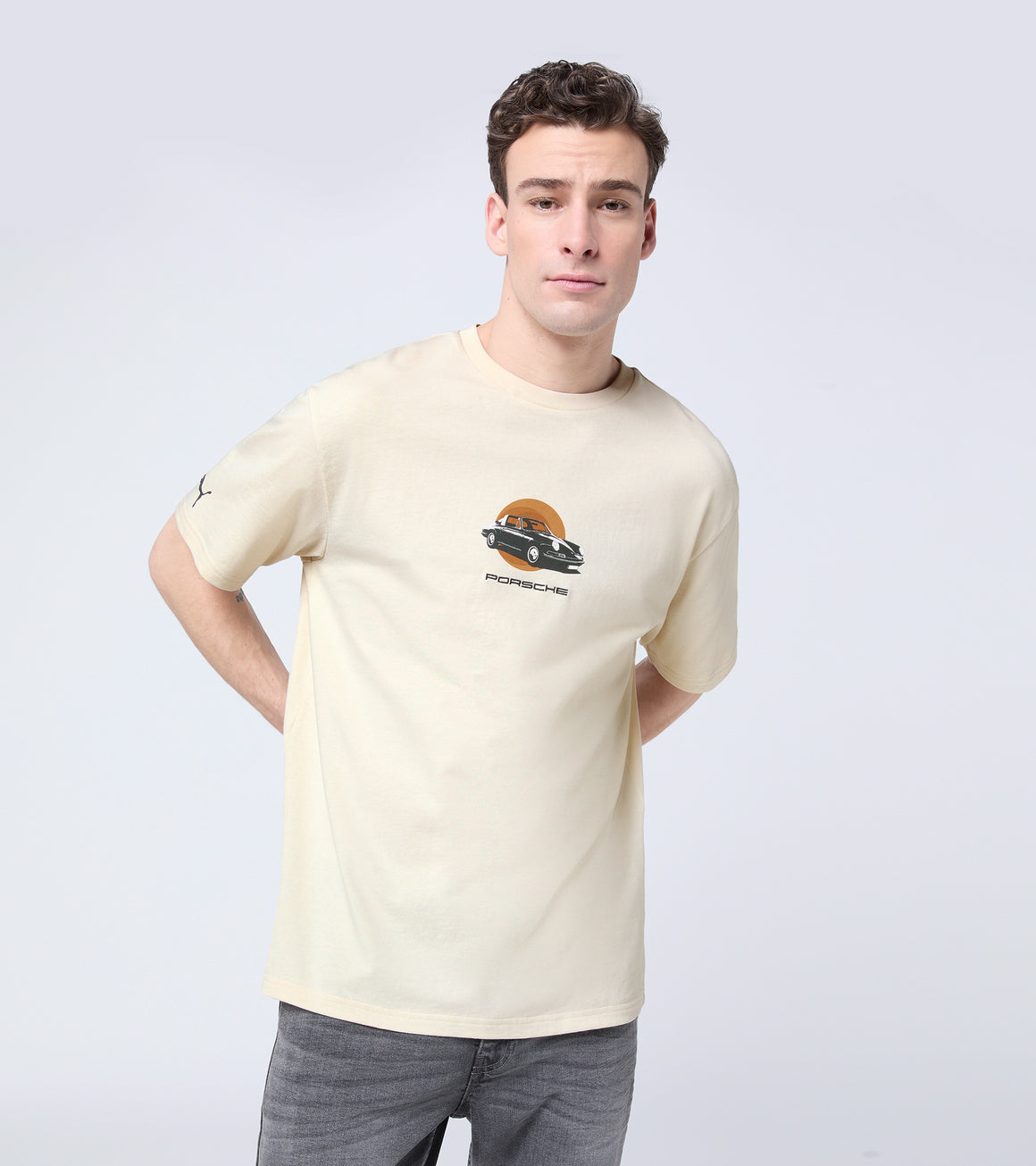 T-Shirt, 911 Targa 60Y, Beige