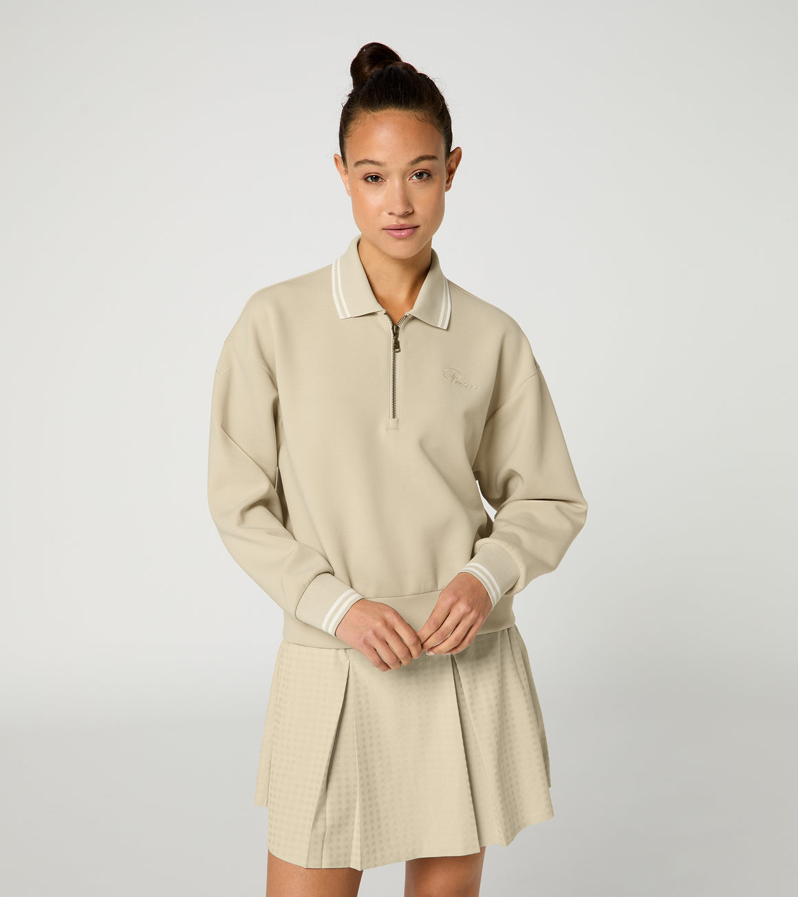 60Y 911 Targa –Women's Golf Midlayerdesert suede