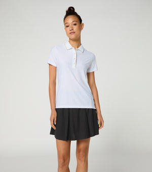 60Y 911 Targa –Women's Golf Polo Pinstripe puma white