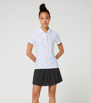 60Y 911 Targa –Women's Golf Polo Pinstripe puma white