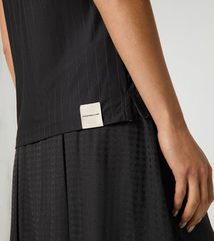 60Y 911 Targa –Women's Golf Polo Pinstripe black