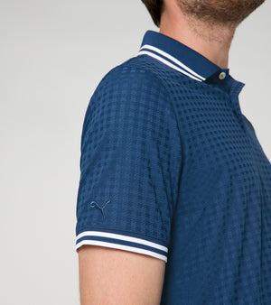 60Y 911 Targa –Men's Golf Polo Pepita royal