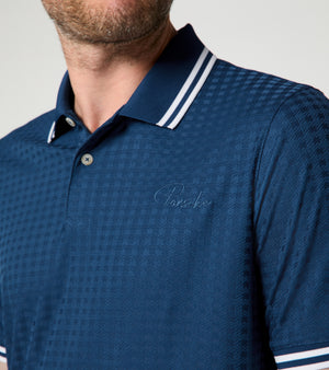 60Y 911 Targa –Men's Golf Polo Pepita royal