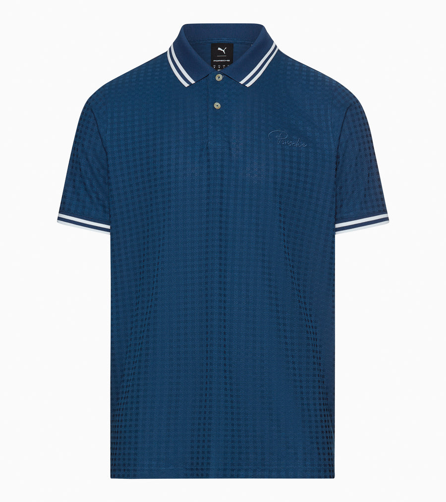 60Y 911 Targa –Men's Golf Polo Pepita royal