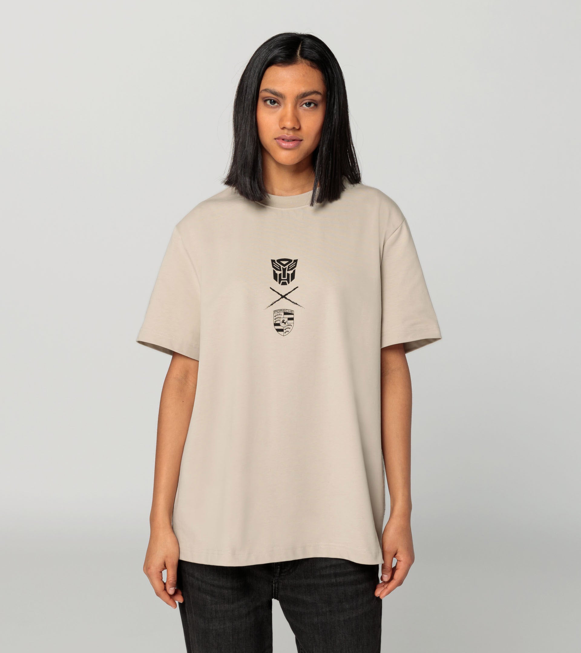 Sheer long sleeve T-shirt with a high neck - T-shirts - BSK Teen