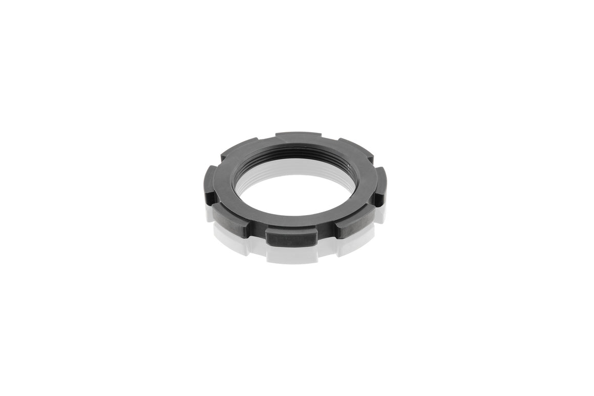 Locking nut on the shock absorber, lower, Black