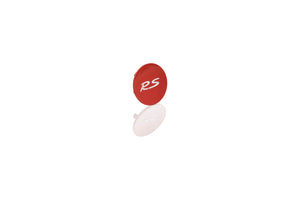 “RS” hub cap, Red