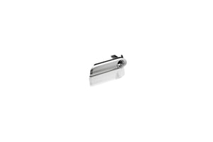 Complete glove compartment handle, Silver