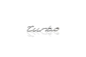 “turbo” lettering, chrome plated