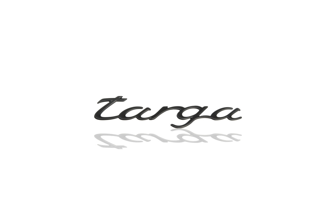 “Targa” lettering for lower rear lid, Rally Black