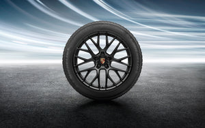 20" RS Spyder Design Winter Wheel and Tire Set Painted in Black - 95B.II
