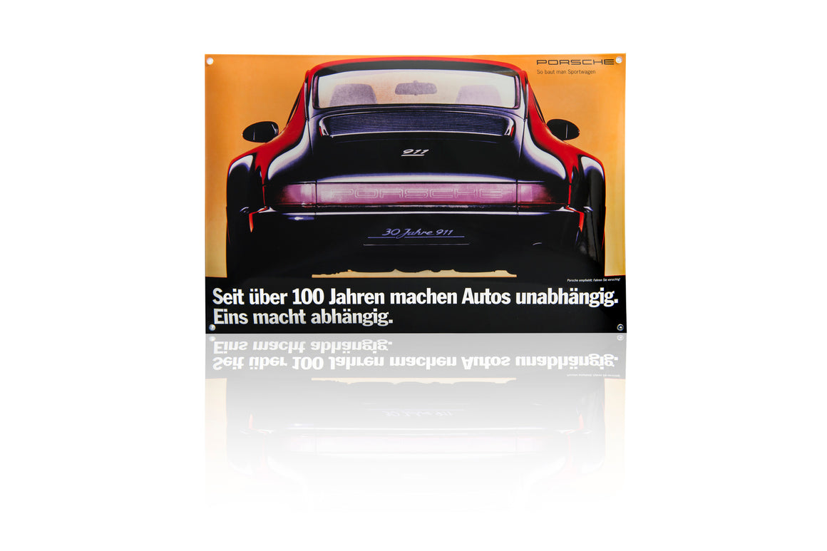Porsche Classic enamel sign – 964 anniversary model