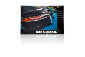 Porsche Classic enamel sign – “Kills bugs fast”