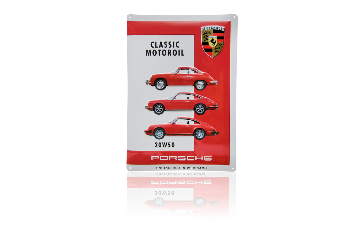 Metal plate – Porsche Classic Motoroil 20W-50