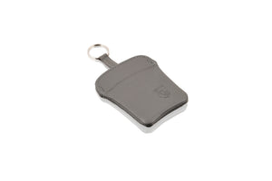 Leather key pouch, Classic Grey