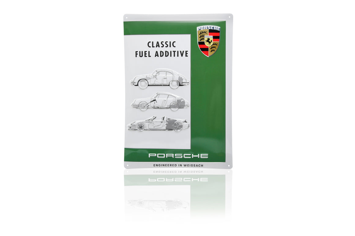 Metal plate – Porsche Classic Fuel Additive