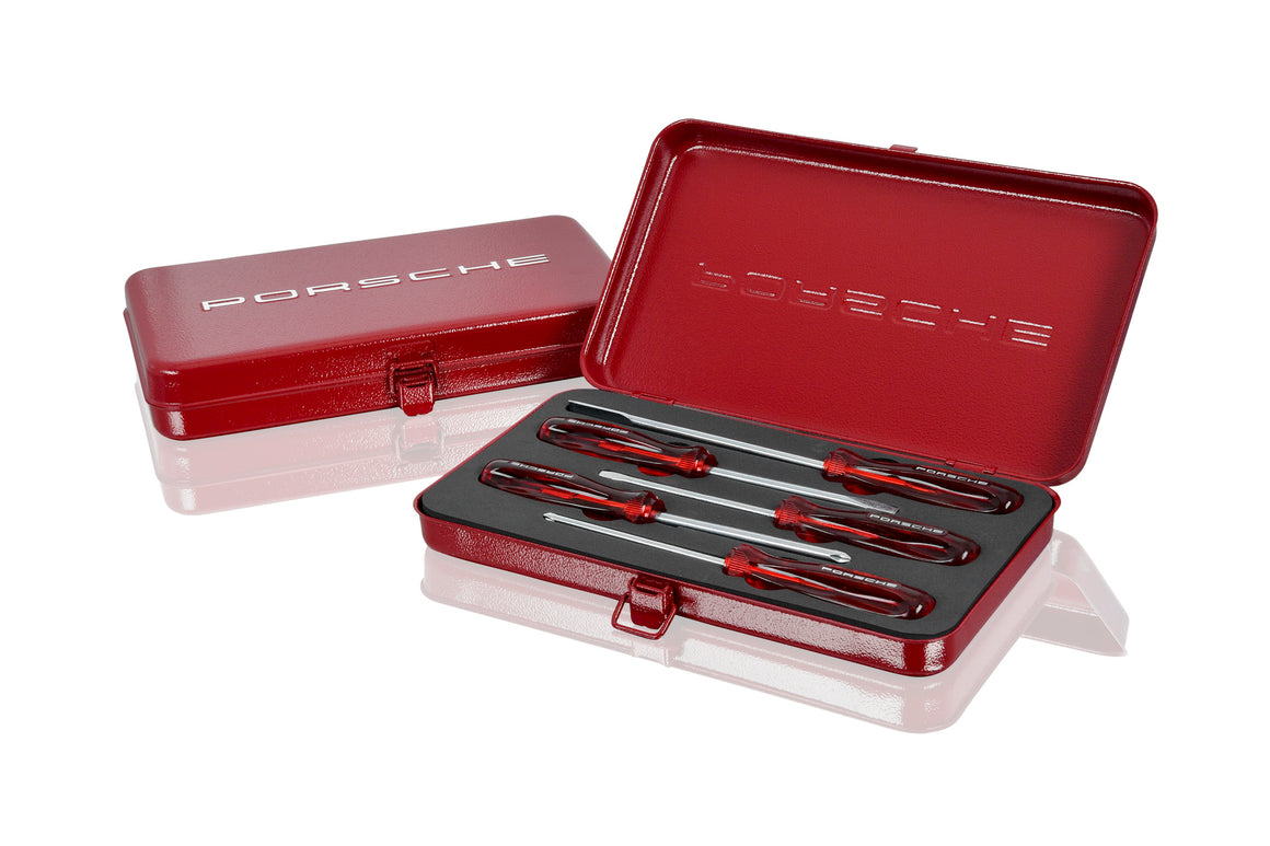 Screwdriver tool set with box, five-piece