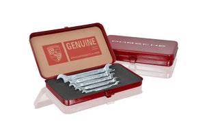 Spanner tool set with box, five-piece
