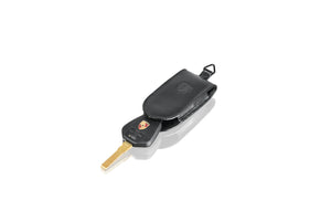 Leather pouch for vehicle key, black