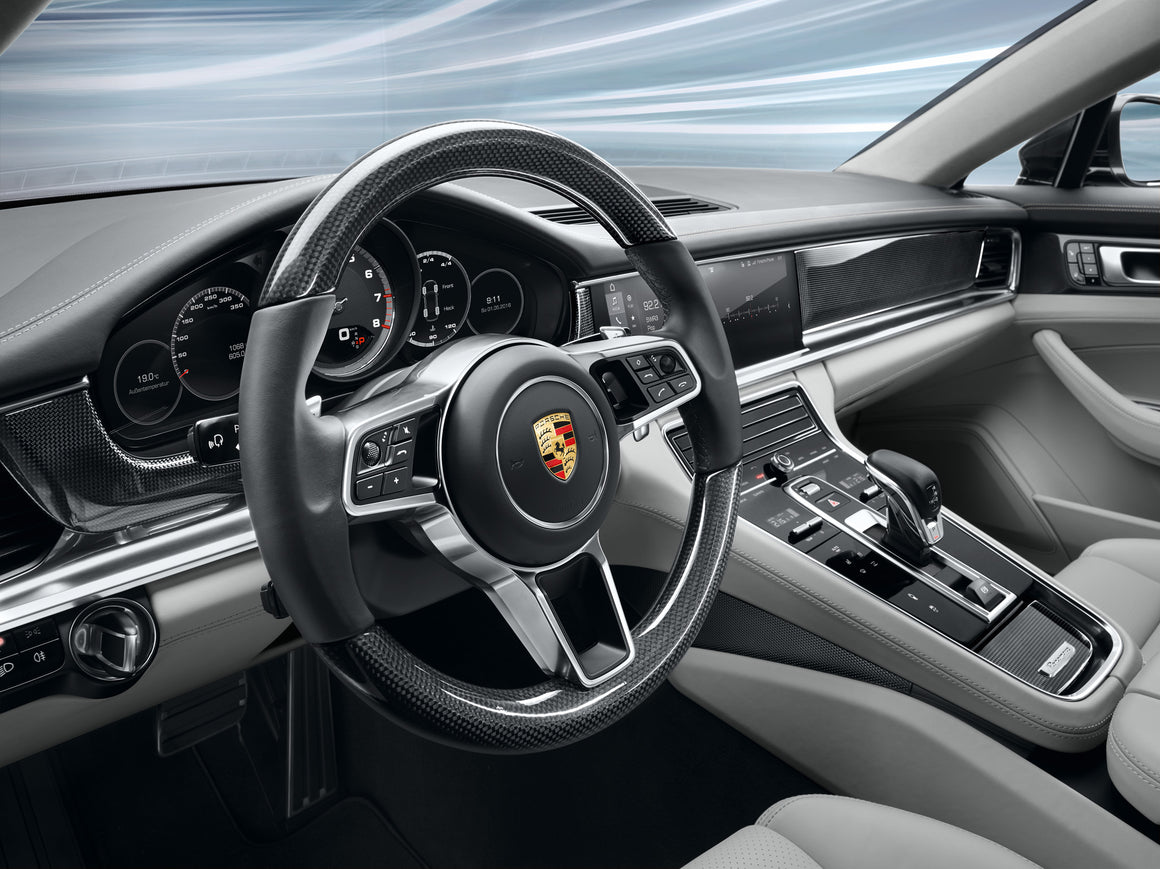 Carbon multi-function sports steering wheel