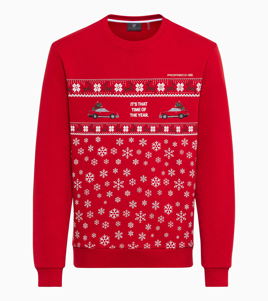 Porsche Unisex Red Christmas Sweater