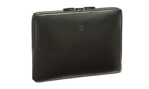 13" Mobile Equipment/Laptop Case, Leather, Black