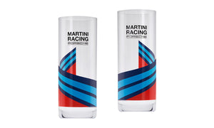 MARTINI RACING Longdrink Glasses, Set of 2, Blue / Red / Black